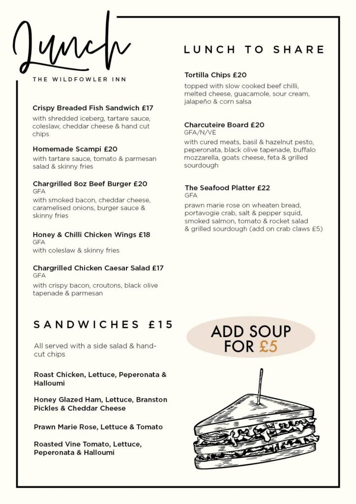 Lunch Menu
